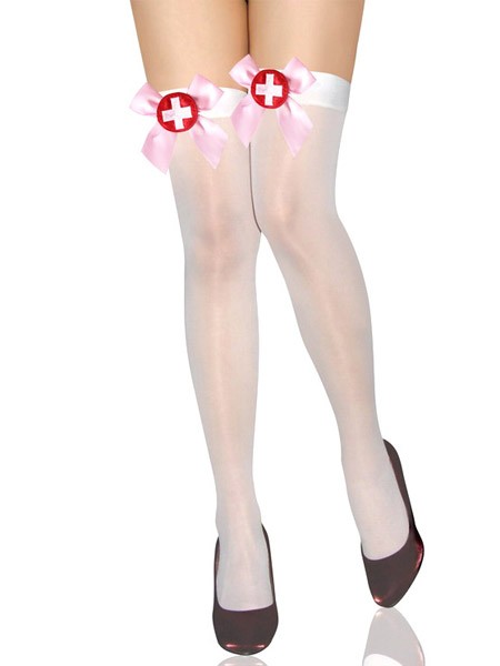 Witte verpleegster panty