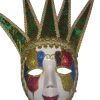 Venetiaans masker met groene punt